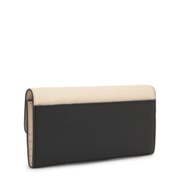 Große Tous Flap Kaos Icon Geldbörse in Beige und Schwarz