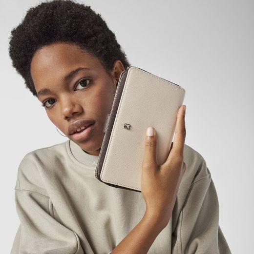 Mittelgroße Tous New Dubai Beige Geldbörse