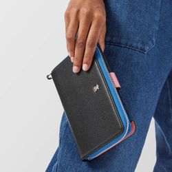 Mittelgroßes Portemonnaie TOus New Dubai in Schwarz und Blau