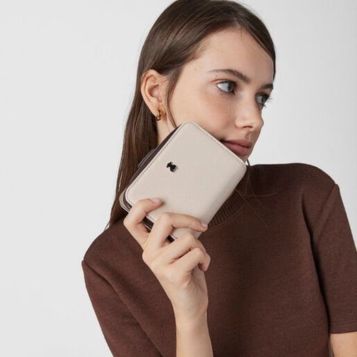 Petit portefeuille TOus New Dubai beige et marron