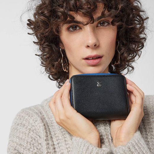 Kleines Portemonnaie TOus New Dubai in Schwarz und Blau