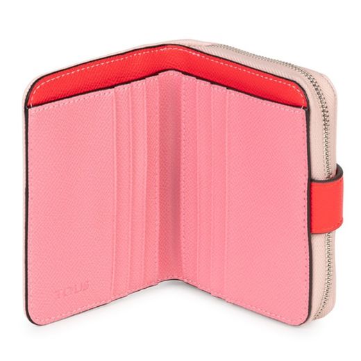 Kleine Geldbörse TOus New Dubai in Rosa und Rot