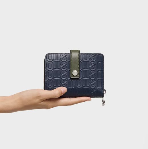 Tous Urbana Logo New Marineblaue Geldbörse