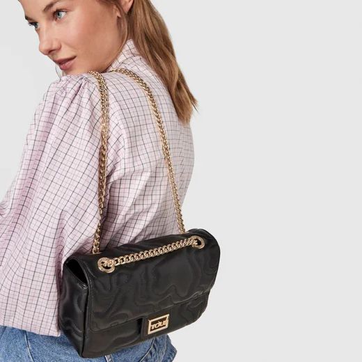 Umhängetasche Tous Kaos Dream in Schwarz mit Klappe