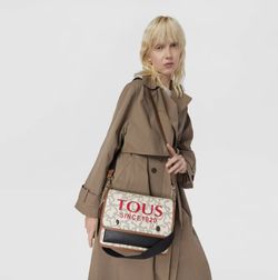 Sac bandoulière moyen Kaos Icon beige Tous Audree