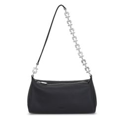 Bolso Bandolera Tous Chain Fold en piel color negra
