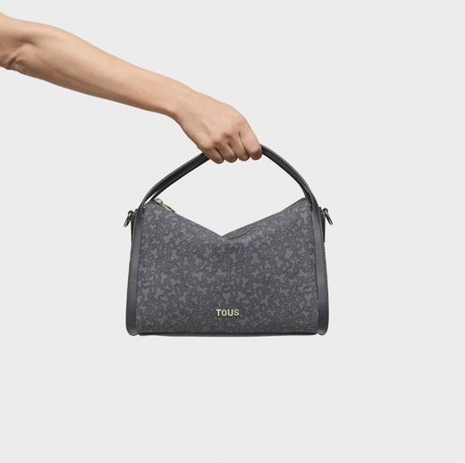 Tous Kaos Mini Lines City Bag Dunkelgrau