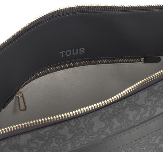 Tous Kaos Mini Lines City Bag Dunkelgrau