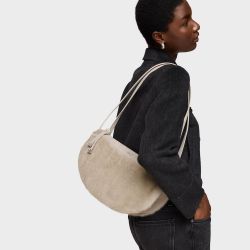 Tous Halfmoon Schultertasche in Taupe