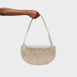 Tous Halfmoon Schultertasche in Taupe