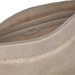 Tous Halfmoon Schultertasche in Taupe