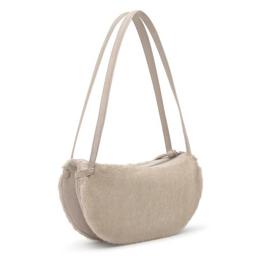 Tous Halfmoon Schultertasche in Taupe