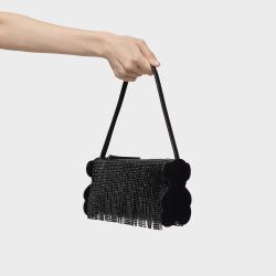 Tous Salsi Schwarze Rivere Schultertasche