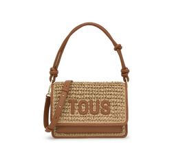 Bolso mediano Tous Audree Rafia color camel