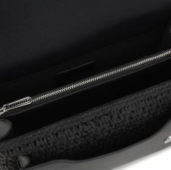 Tous Audree – Mittlere Raffia-Tasche in Schwarz