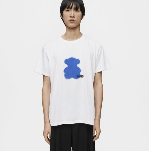 T-Shirt „Tous Bear Motifs Spray Blue“