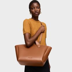 Großer Korb Tous Bloom in Kamelfarbe