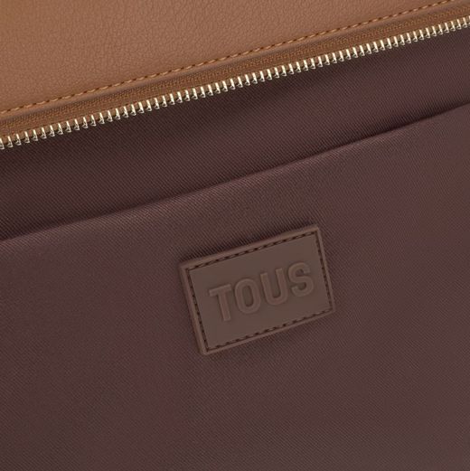 Großer Korb Tous Bloom in Kamelfarbe