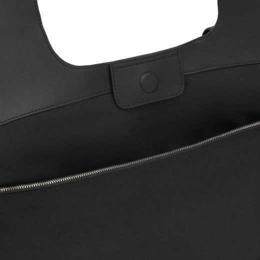 Großer Tous Lirio Raffia-Korb in Schwarz