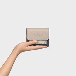 Tous Flap Kaos Ikon Dunkelgraue Geldbörse