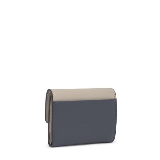 Tous Flap Kaos Ikon Dunkelgraue Geldbörse