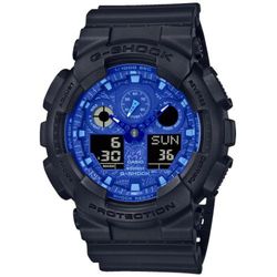 Casio G-Shock de hombre antimagnético con esfera estampada azul