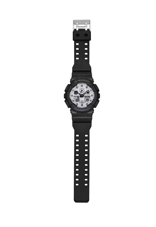 Casio G-Shock de hombre antimagnético GA-100 en color negro y esfera blanca