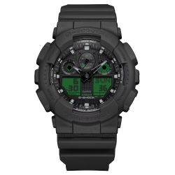 Casio G-Shock de hombre GA-100 en color negro y esfera verde