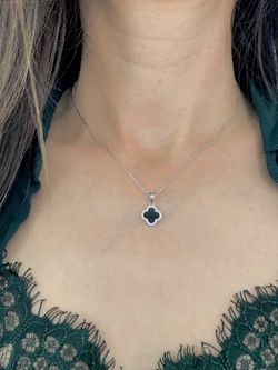 Alhambra Schwarzer Silberanhänger