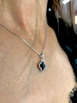 Alhambra Schwarzer Silberanhänger