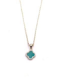 Colgante Alhambra Blue Gold