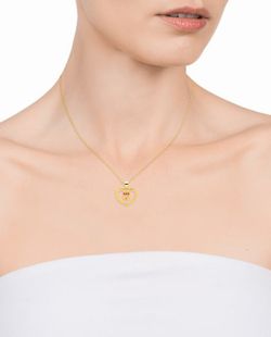 Colgante de corazon Viceroy en plata bañada en oro