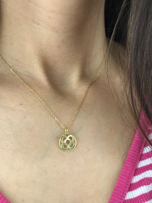 Silberanhänger in Gold 18 Karat Panot Barcelona getaucht