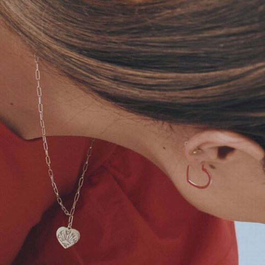 Anhänger aus vergoldetem Sterlingsilber mit Herz und Zirkonia