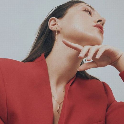 Pendentif en argent massif plaqué or avec perles et coeur ajouré