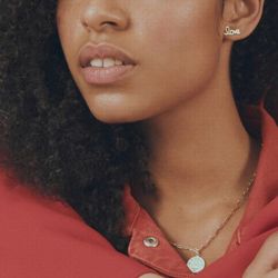 Anhänger aus Rhodiumsilber mit Medaille und Zirkonen