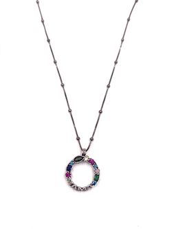 Colgante de plata rodiada Top Silver  Mamá