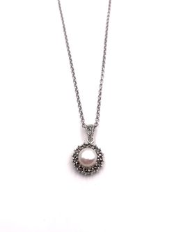 Colgante Elegant de plata de ley Pearls
