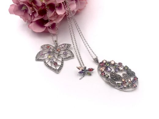 Colgante Elegant en plata de ley Dragon-fly