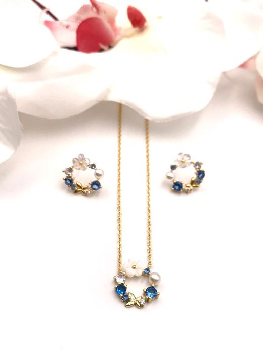 Pendentif en argent massif plaqué or Martinique