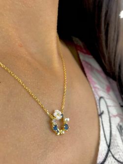 Pendentif en argent massif plaqué or Martinique