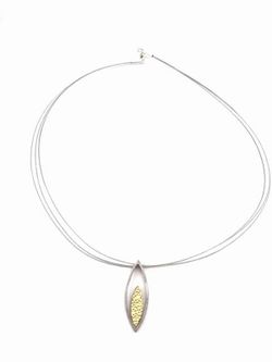 Colgante en plata de ley Tear