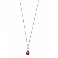 Colgante en plata de ley Tear Ruby