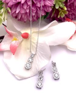 Colgante en plata de ley Three White