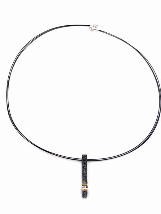 Stamm-Anhänger aus Sterlingsilber mit Diamant