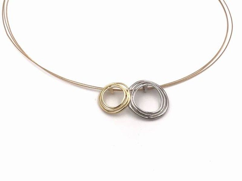 Colgante en plata ley Circle Gold & Silver