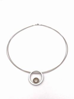 Colgante en plata ley Doble Circle