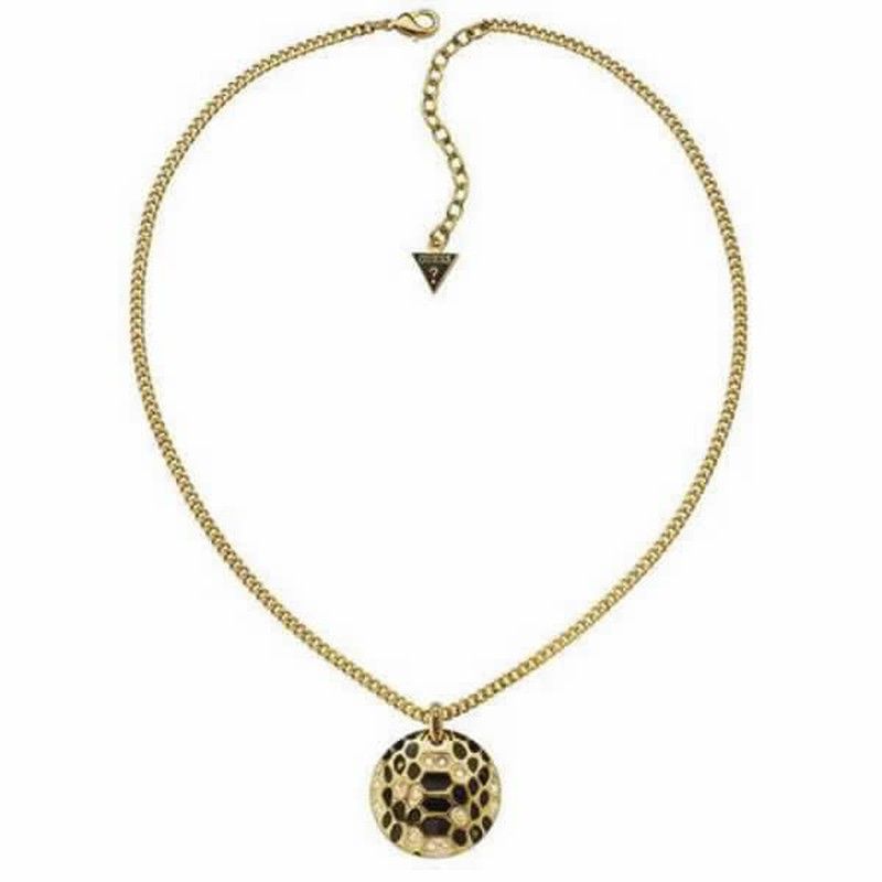 Colgante guess dorado animal print
