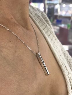 Pendentif lingot d'argent personnalisable