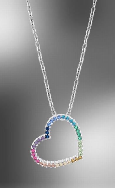 Colgante Lotus Silver LP3670 Heart Multi